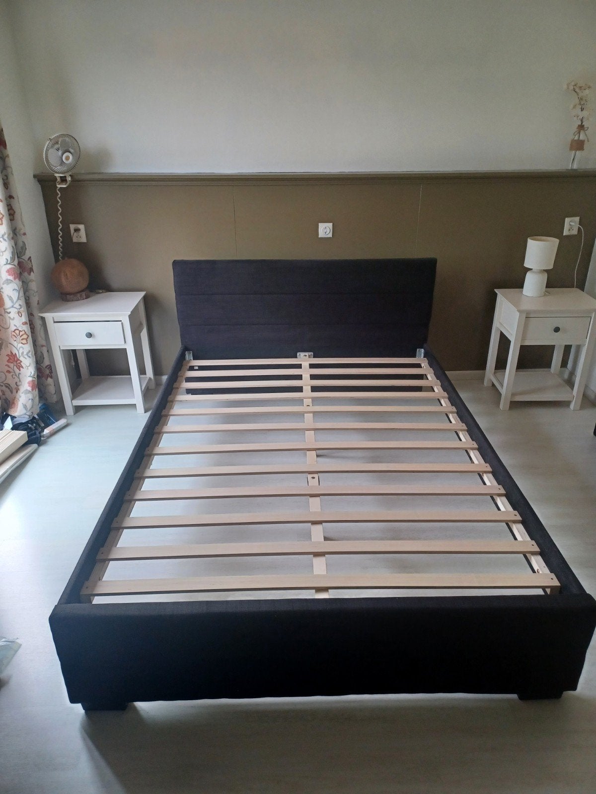 Bed 140x200cm - Zo goed als nieuw, Ophalen, Zwart, Tweepersoons, 140 cm