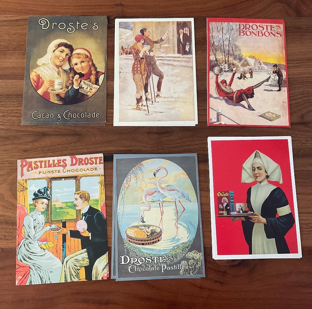 Droste schaal en Droste kaarten, Ophalen of Verzenden, Gebruikt, Overige typen