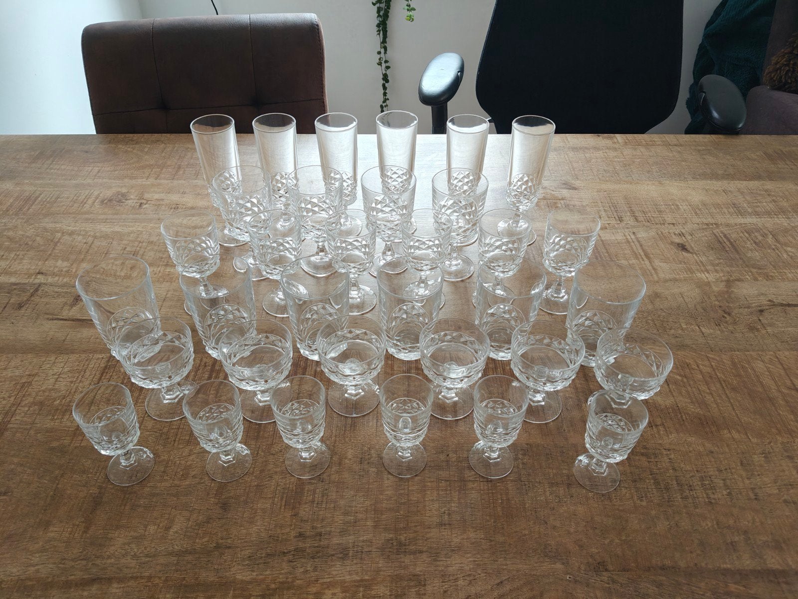 Kristallen glazen serviesgoed, Ophalen, Zo goed als nieuw, Overige typen