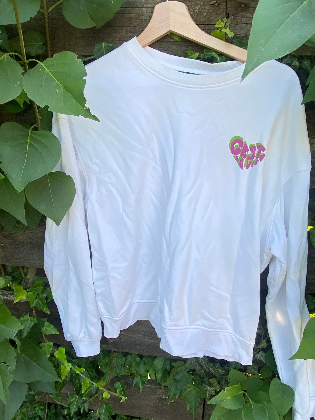 Leuke witte trui Refined Department maat m, Kleding | Dames, Huispakken, Ophalen of Verzenden, Zo goed als nieuw, Maat 38/40 (M)