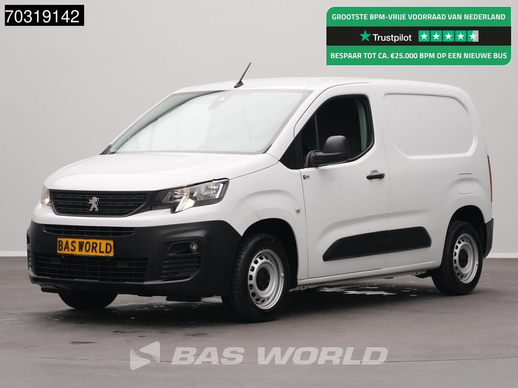 Peugeot Partner 110pk Benzine L1H1 Navi Airco Cruise Parkeer, Stof, Gebruikt, Euro 6, 1199 cc