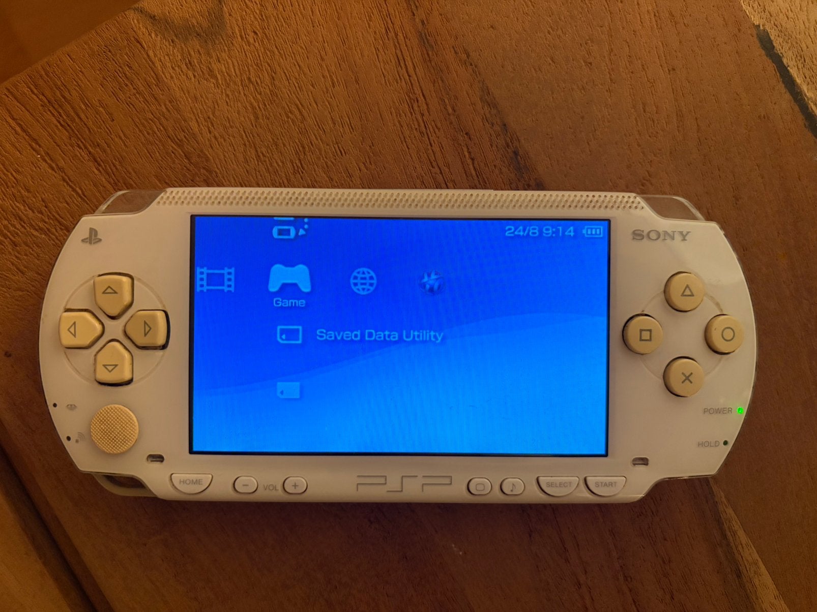 Originele playstation portable (psp-1004 model), Spelcomputers en Games, Spelcomputers | Sony PSP, Ophalen, Wit, PSP, Gebruikt