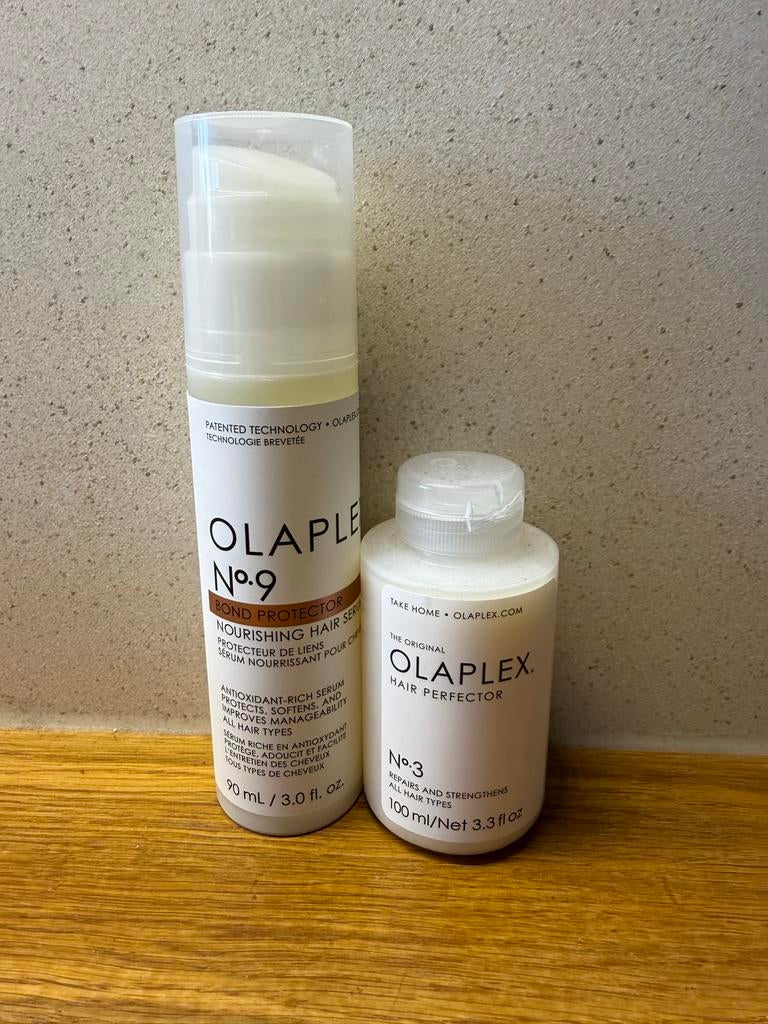 Olaplex No. 9 Bond Protector & No. 3 Hair Perfector Set, Ophalen of Verzenden, Nieuw, Haarverzorger of -hersteller