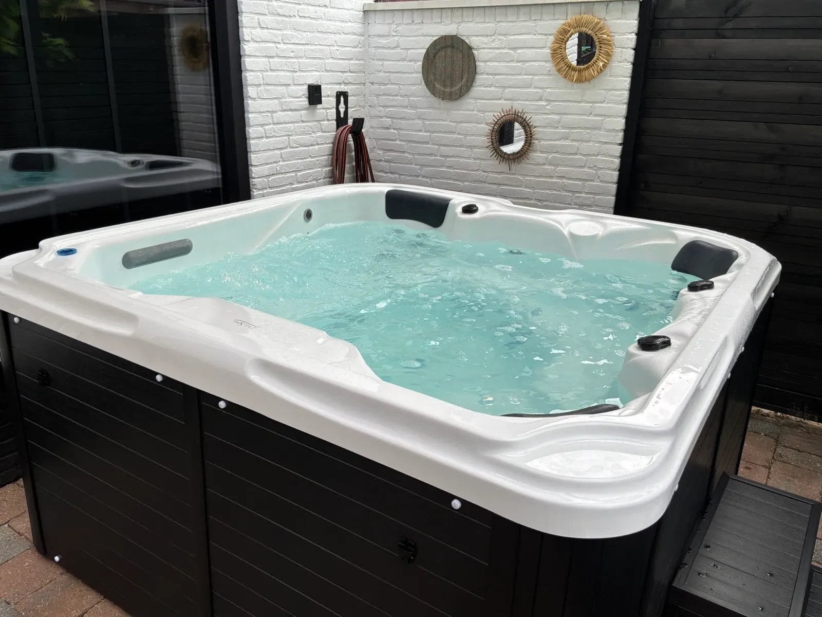 Pro-Spa H-4 Luxe Jacuzzi – 52 Jets & Airjets met Bluetooth, Ophalen, Minder dan 80 cm, Overige typen, Vierkant
