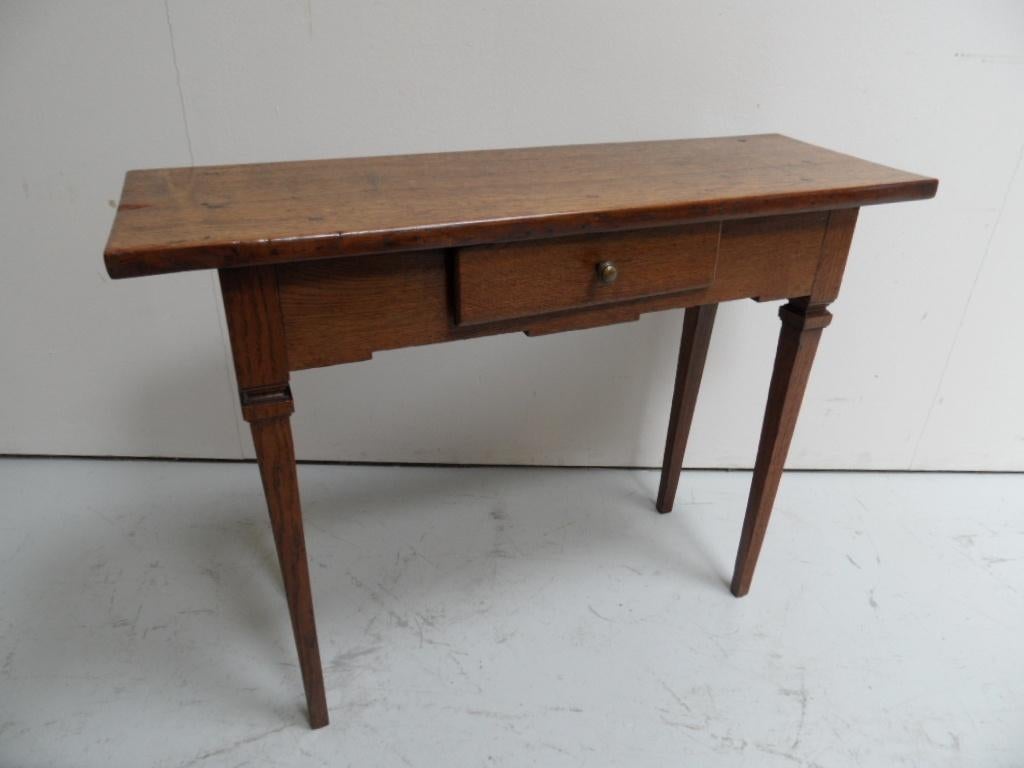 antiek eiken sidetable, Huis en Inrichting, Tafels | Sidetables, Ophalen of Verzenden, 25 tot 50 cm, Rechthoekig, 100 tot 150 cm