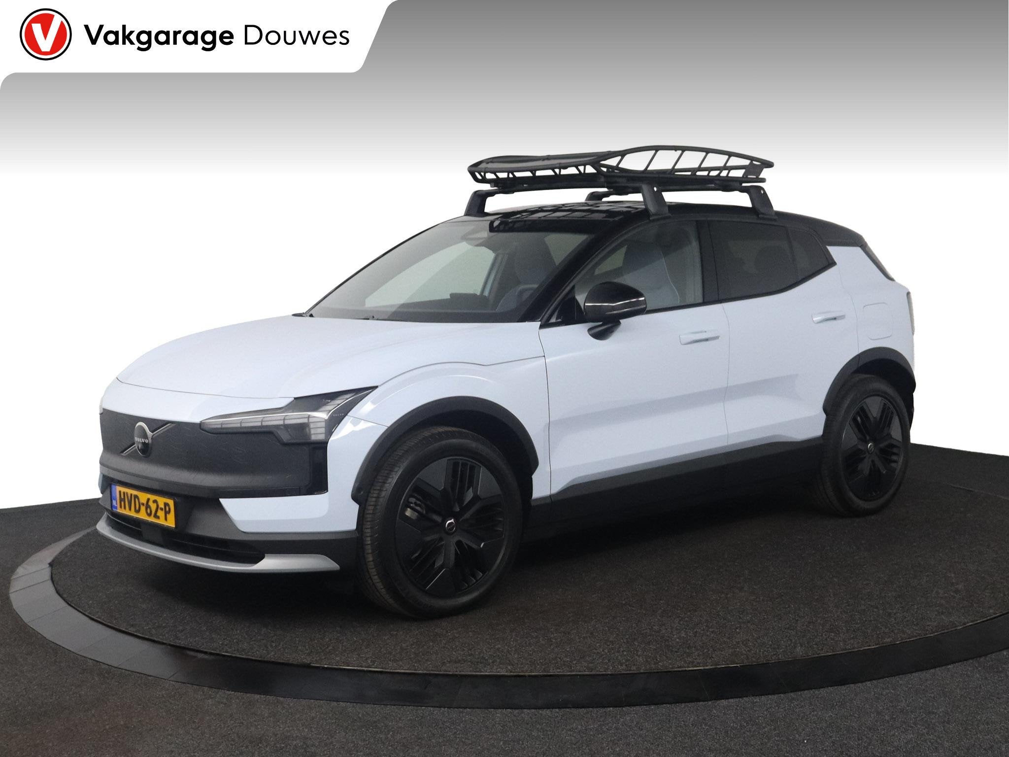 Volvo EX30 Cross Country Twin Motor Performance Ultra 69 kWh, Auto's, Automaat, Gebruikt, Blauw, Leder en Stof