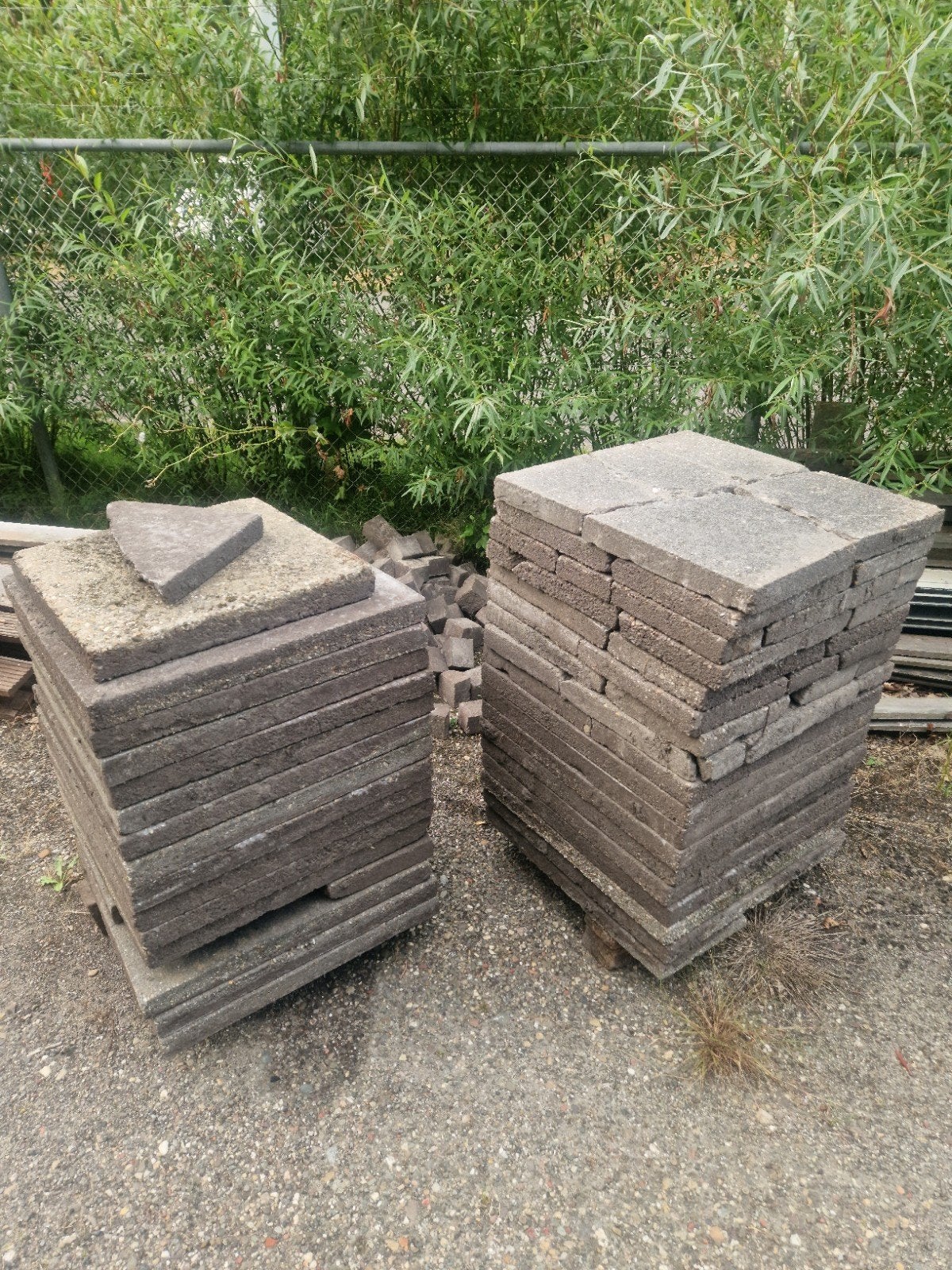 tegels 60x60, Ophalen, Gebruikt, Beton, Terrastegels