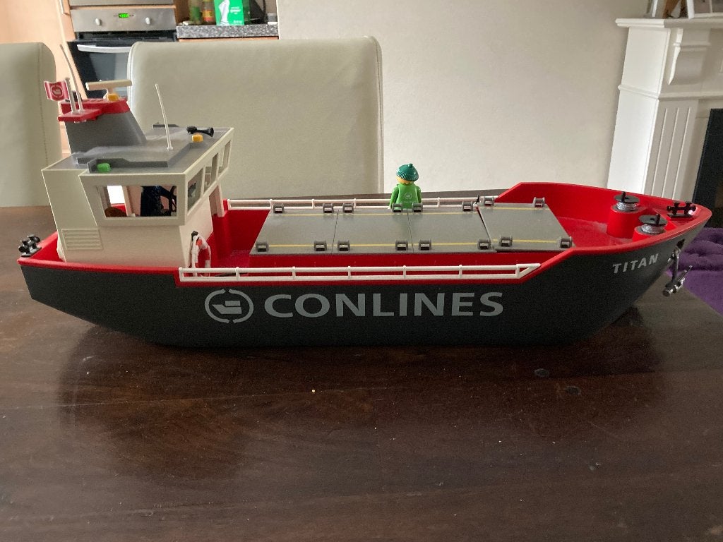 Playmobil vrachtschip, Ophalen, Complete set, Zo goed als nieuw, City life