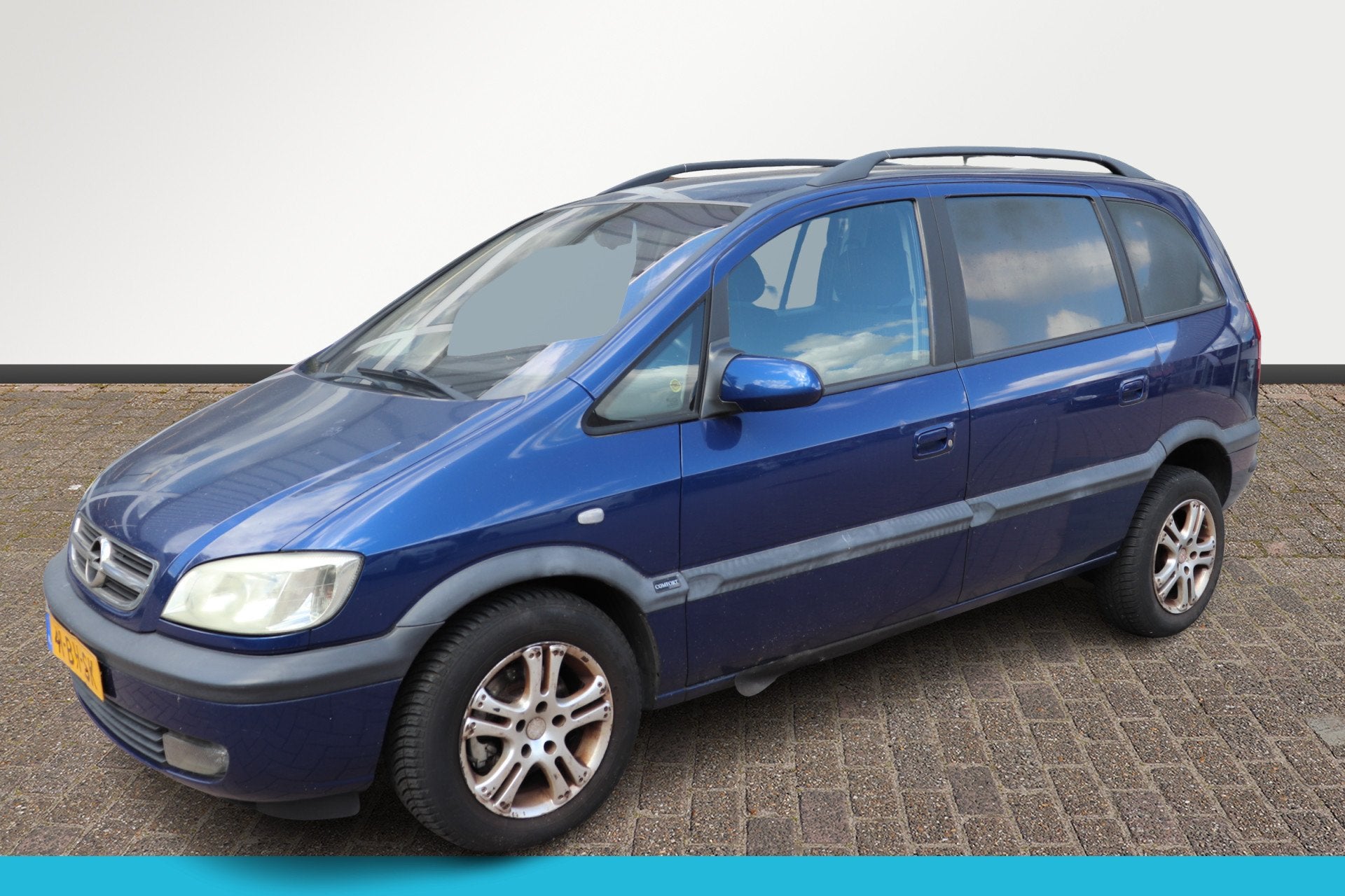 Opel Zafira 2.2-16V Comfort Automaat 2p invalide aanpassing,, Auto's, Opel, 1345 kg, Stof, Gebruikt, Blauw