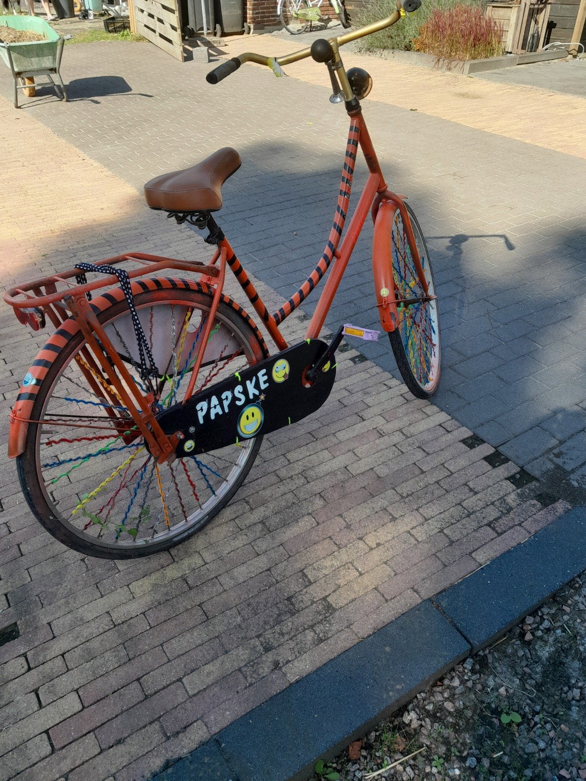 Unieke gebruikte fiets( fiets hem d'r in), Overige merken, Terugtraprem, Ophalen of Verzenden, 53 tot 56 cm