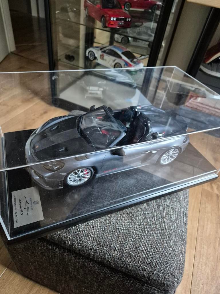 Porsche 718 (982) Spyder RS Vanadium Grey, Ophalen of Verzenden, Nieuw, Auto