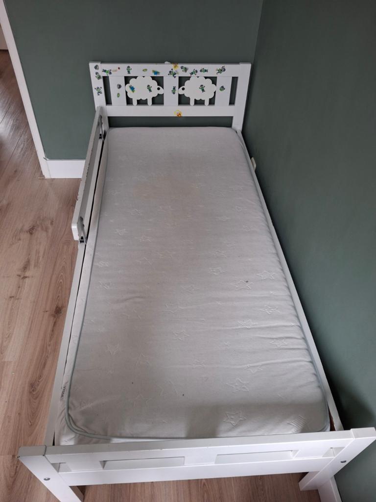 IKEA Kritter peuterbed met matras, Gebruikt, 70 tot 85 cm, 140 tot 160 cm, Ophalen