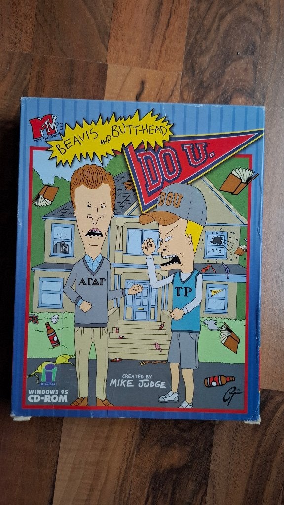 Beavis and Butthead Do U PC CD-Rom Big Box, Puzzel en Educatief, Gebruikt, 1 speler, Ophalen of Verzenden