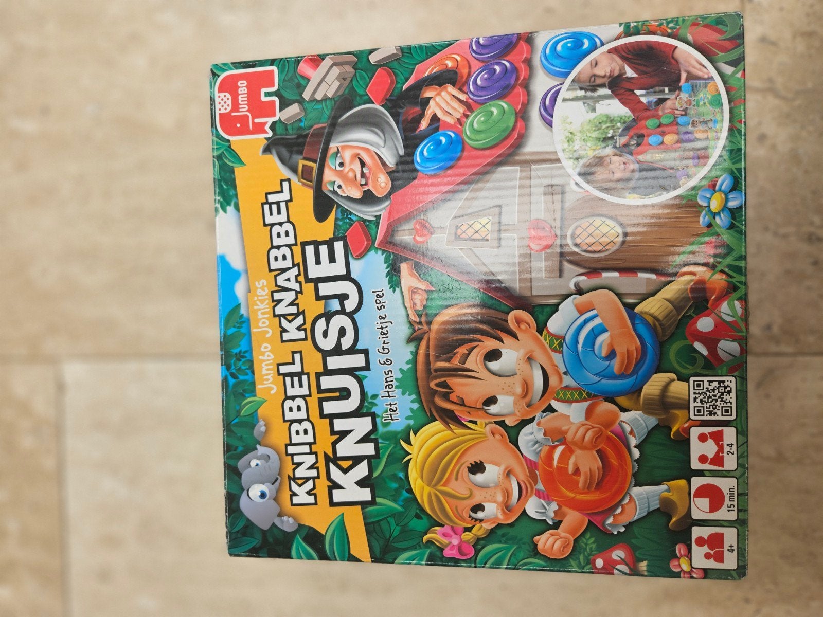 Jumbo Knibbel Knabbel Knuisje - Hans & Grietje spel, Drie of vier spelers, Ophalen of Verzenden, Gebruikt, Jumbo