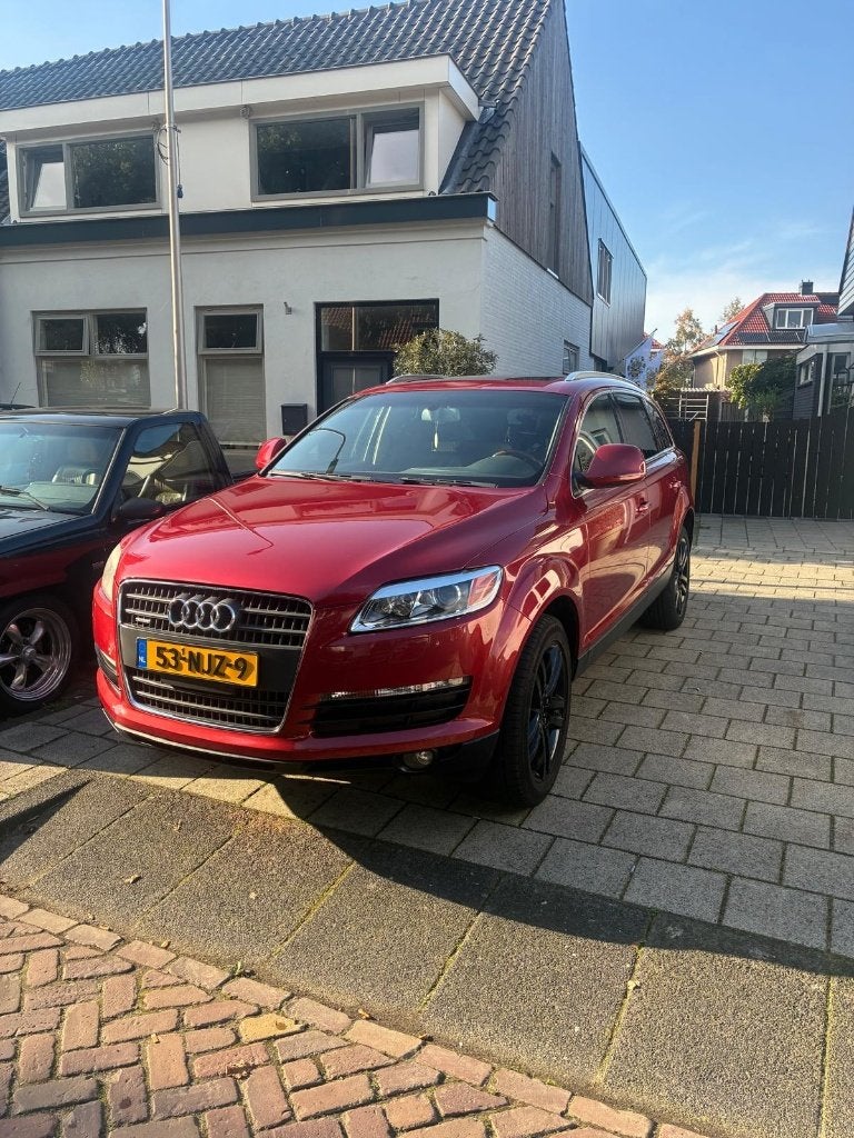 Audi Q7 2008 Rood pareleffect VR6 3.6 ltr USA uitvoering, Auto's, Automaat, 2421 kg, Zwart, 3000 kg