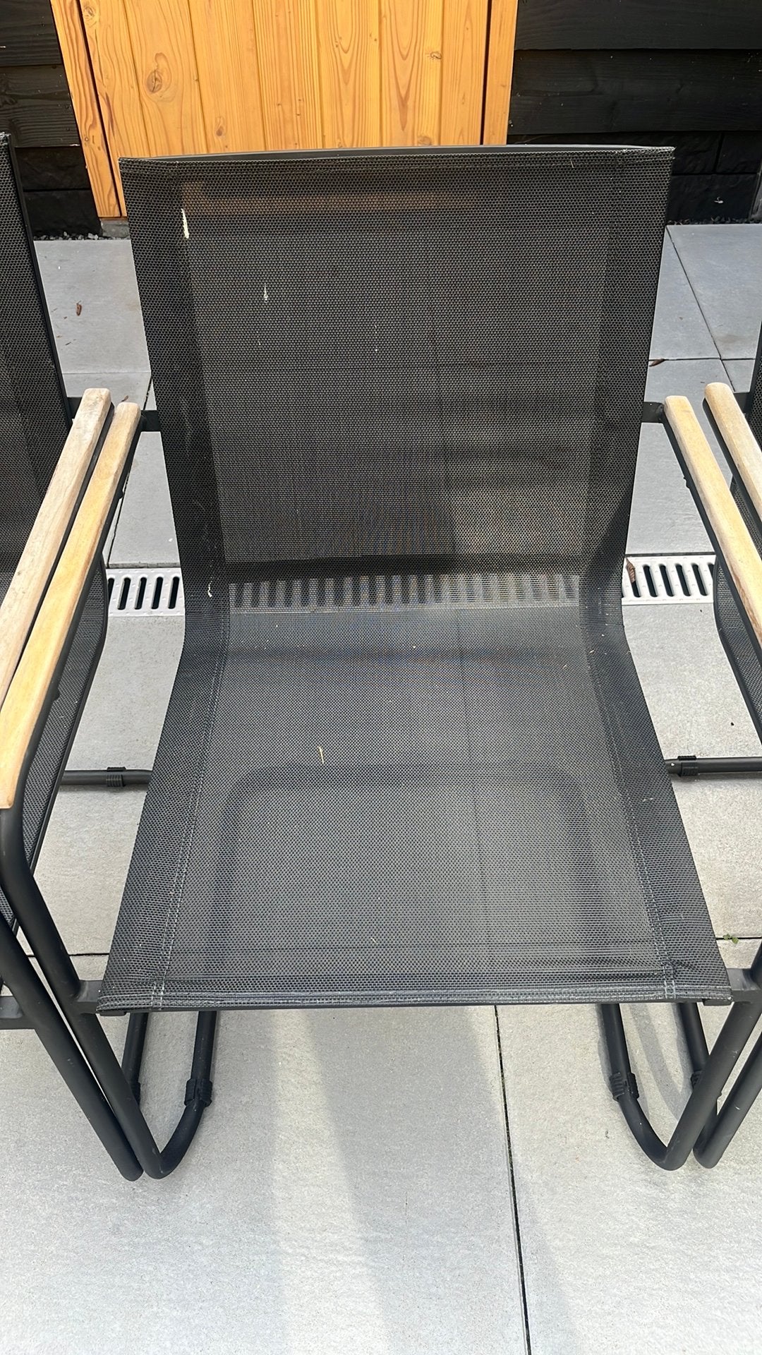 Tuinstoelen textileen, Tuin en Terras, Ophalen of Verzenden, Zo goed als nieuw, Aluminium, 2 zitplaatsen