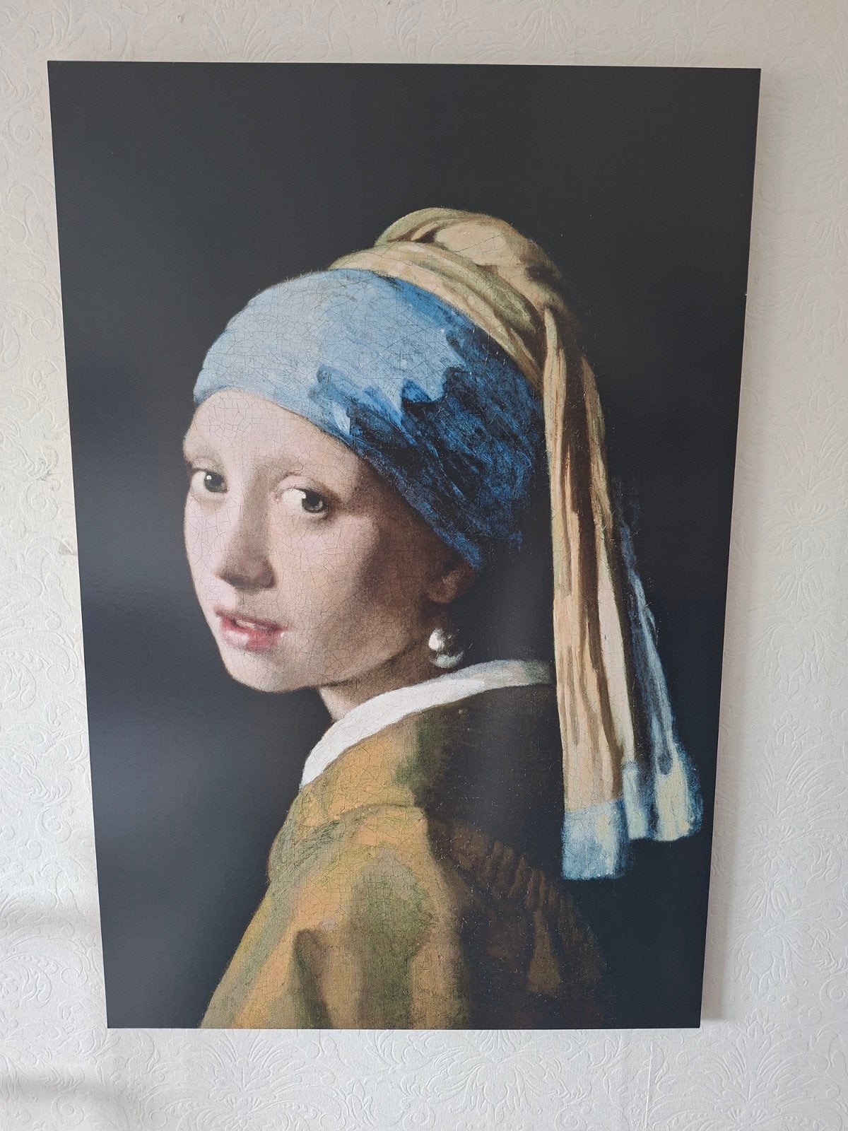 Het Meisje met de Parel - Johannes Vermeer reproductie, Antiek en Kunst, Kunst | Schilderijen | Klassiek, Portret of Personen
