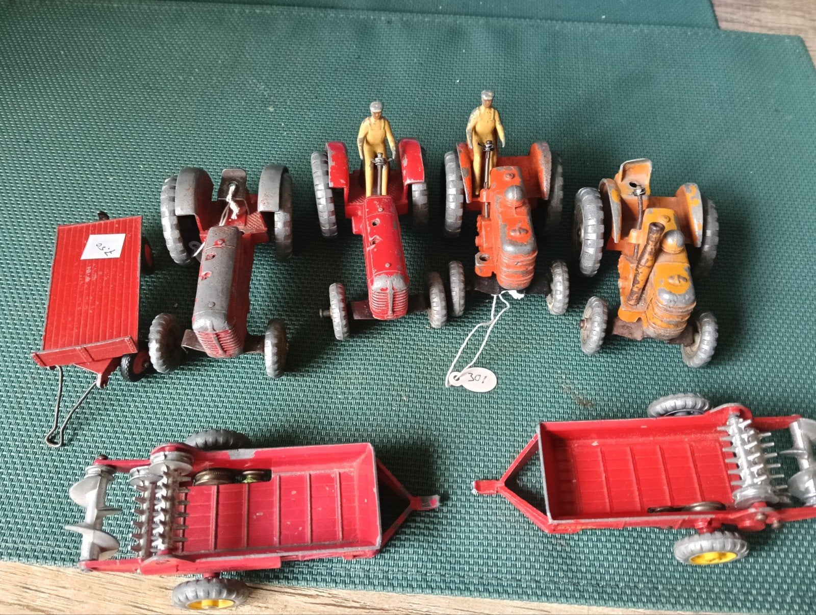 oude Dinky Toys trekkers, Ophalen of Verzenden, Gebruikt, Tractor of Landbouw, Dinky Toys