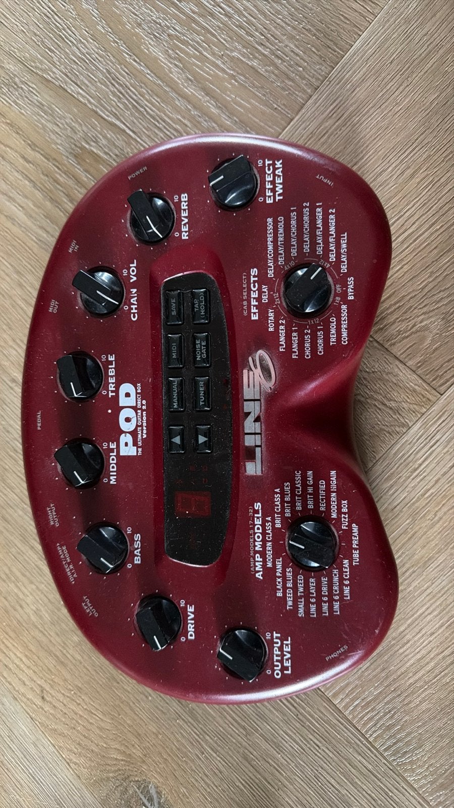 Line 6 POD 2.0 gitaar multi-effect processor, Ophalen of Verzenden, Gebruikt, Multi-effect