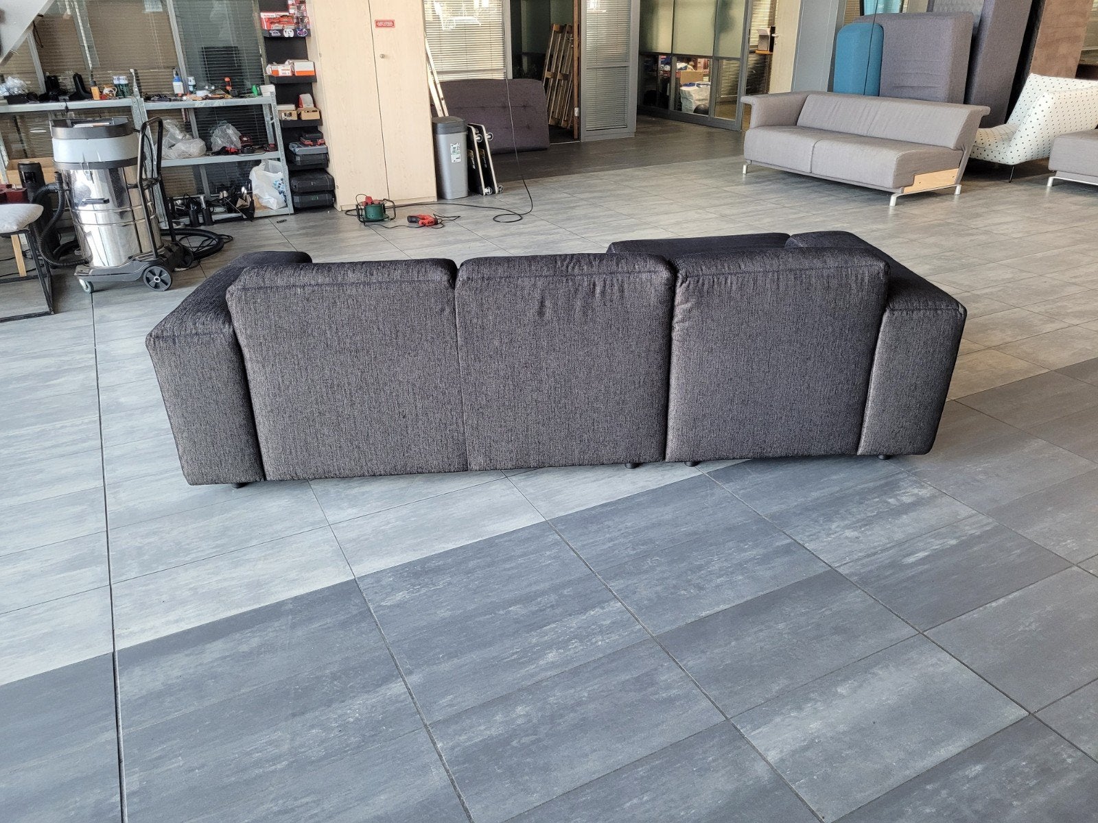 Foto 7 van ✅️️️️️️GEREINIGD zandkleurig zwart hoekbank 255x175 BEZORGEN
