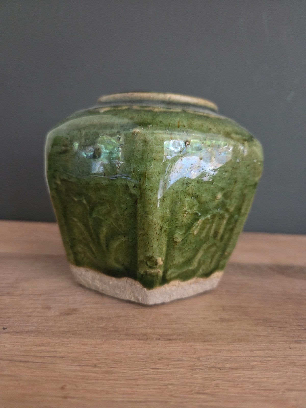 Chinese Shiwan gemberpot 1890-1950, Antiek en Kunst, Ophalen of Verzenden