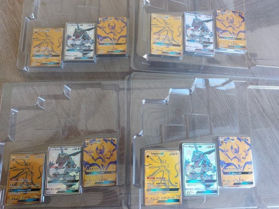Pokémon Rayquaza GX Hidden Fates., Ophalen of Verzenden, Nieuw, Meerdere kaarten, Foil