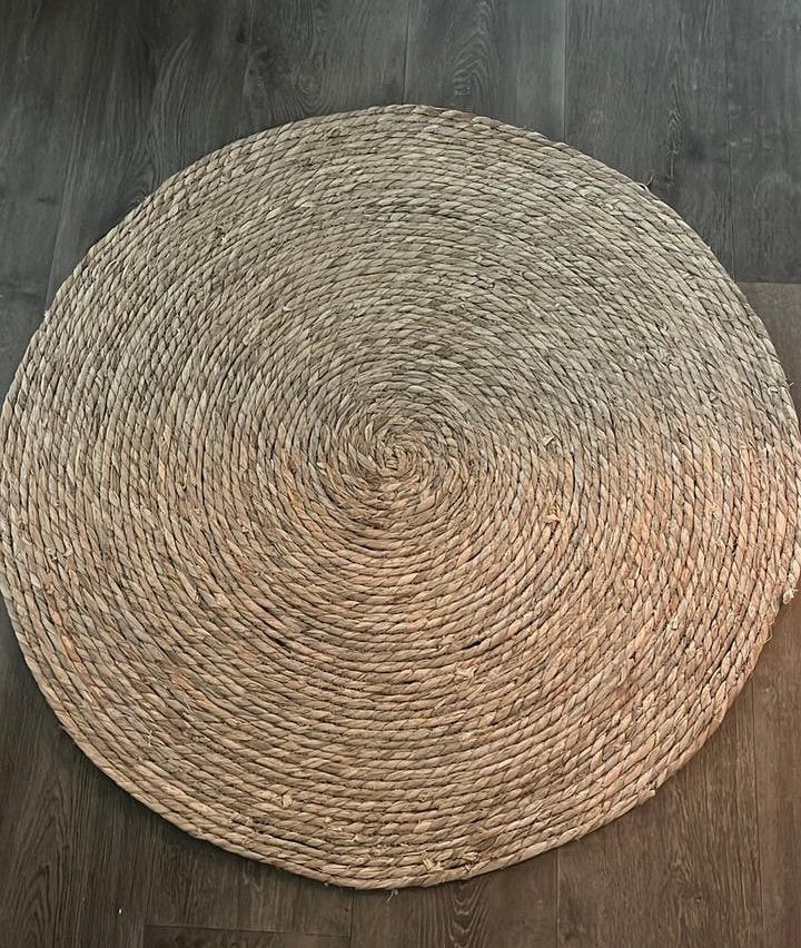 Ronde Rotan mat, Ophalen, Zo goed als nieuw, Rond, 50 tot 100 cm