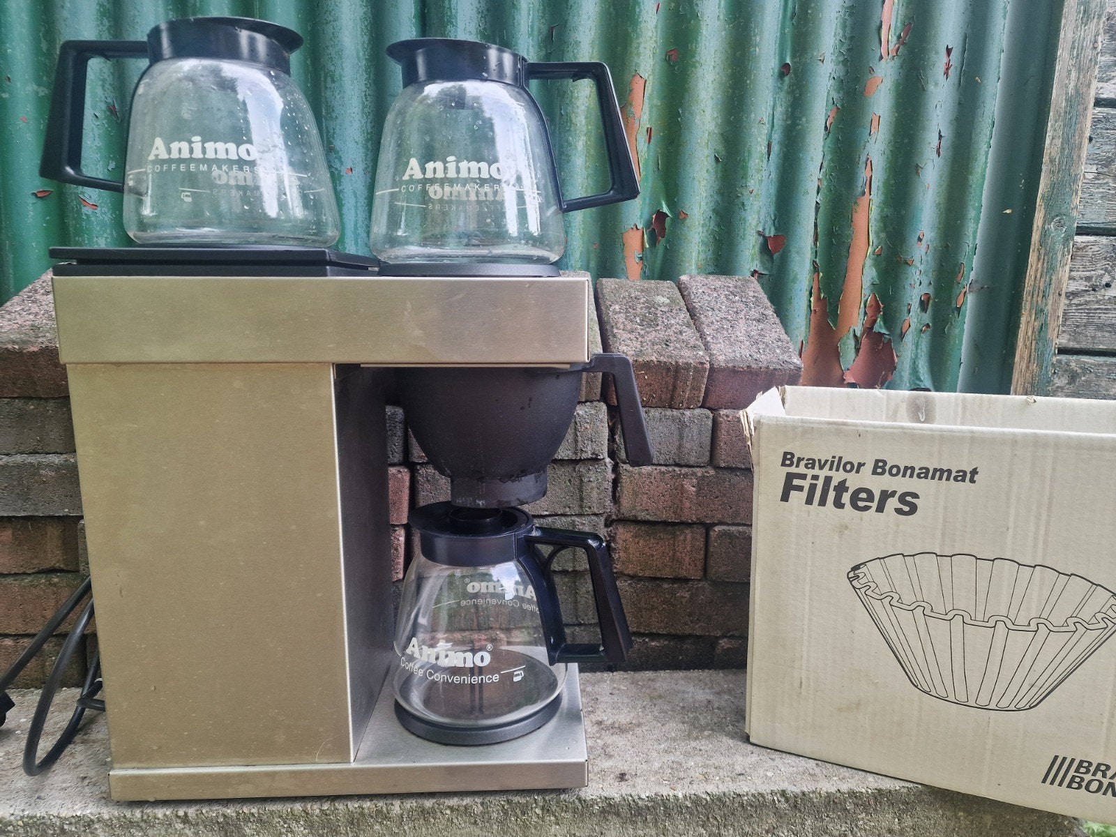 Prof. Koffiezetter: Animo Excelso 10380  kannen / filters, Koffiemachine, Gemalen koffie, Ophalen of Verzenden, Zo goed als nieuw