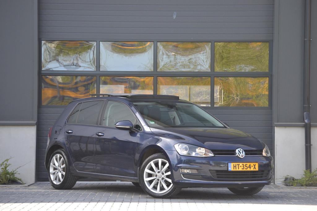 Volkswagen Golf 1.4 TSI Highline Schuif/kantel dak | Automaa, Auto's, Euro 6, 4 cilinders, Blauw, Origineel Nederlands