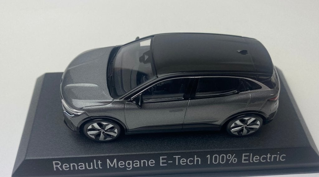 Norev 1:43 Renault Megane E-Tech 100% Electric 2022 grijs, -, Nieuw, Norev, Ophalen of Verzenden