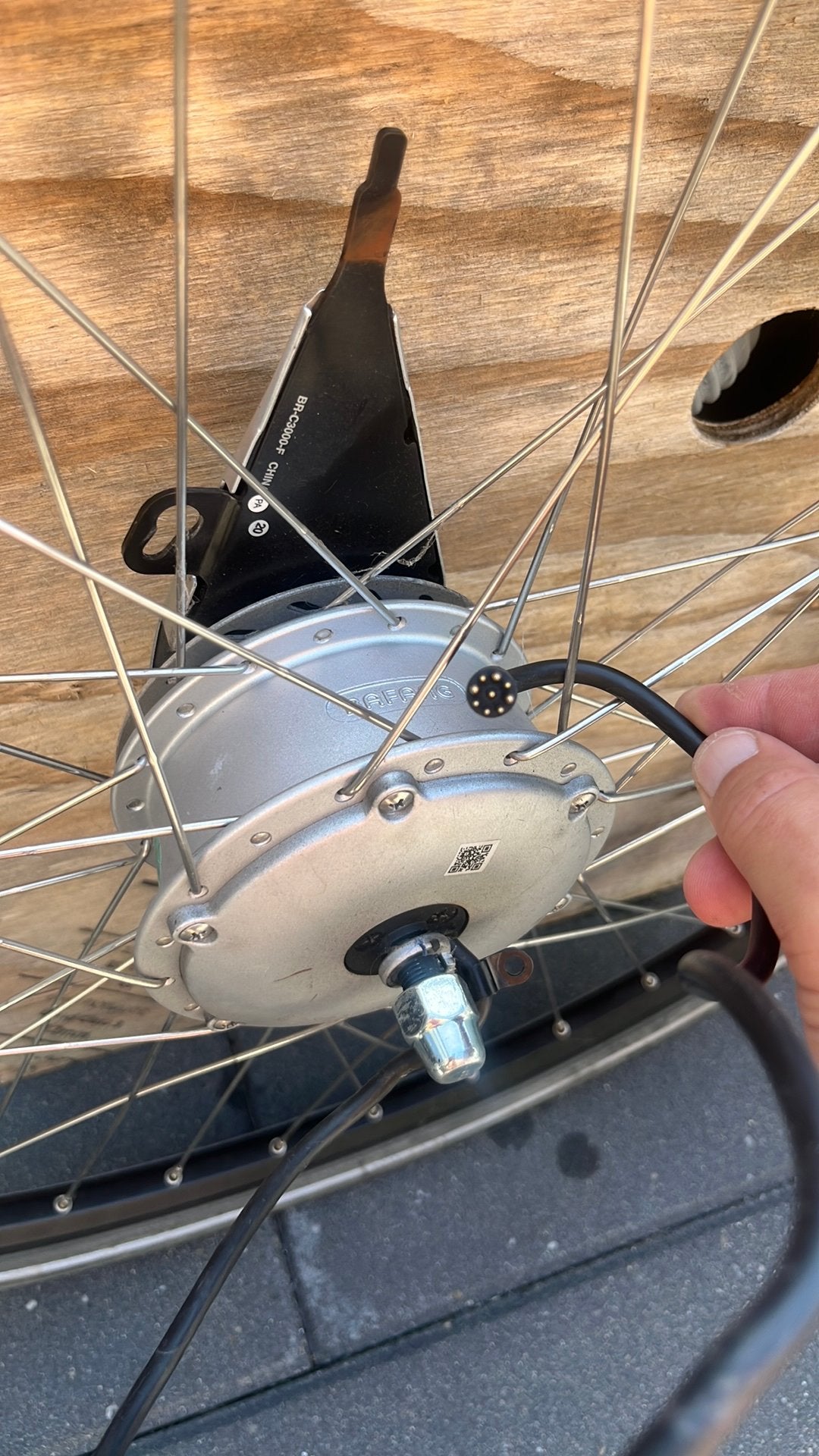 Bafang voorwiel motor 9 pins cortina zgan, Ophalen of Verzenden, Zo goed als nieuw, Motor