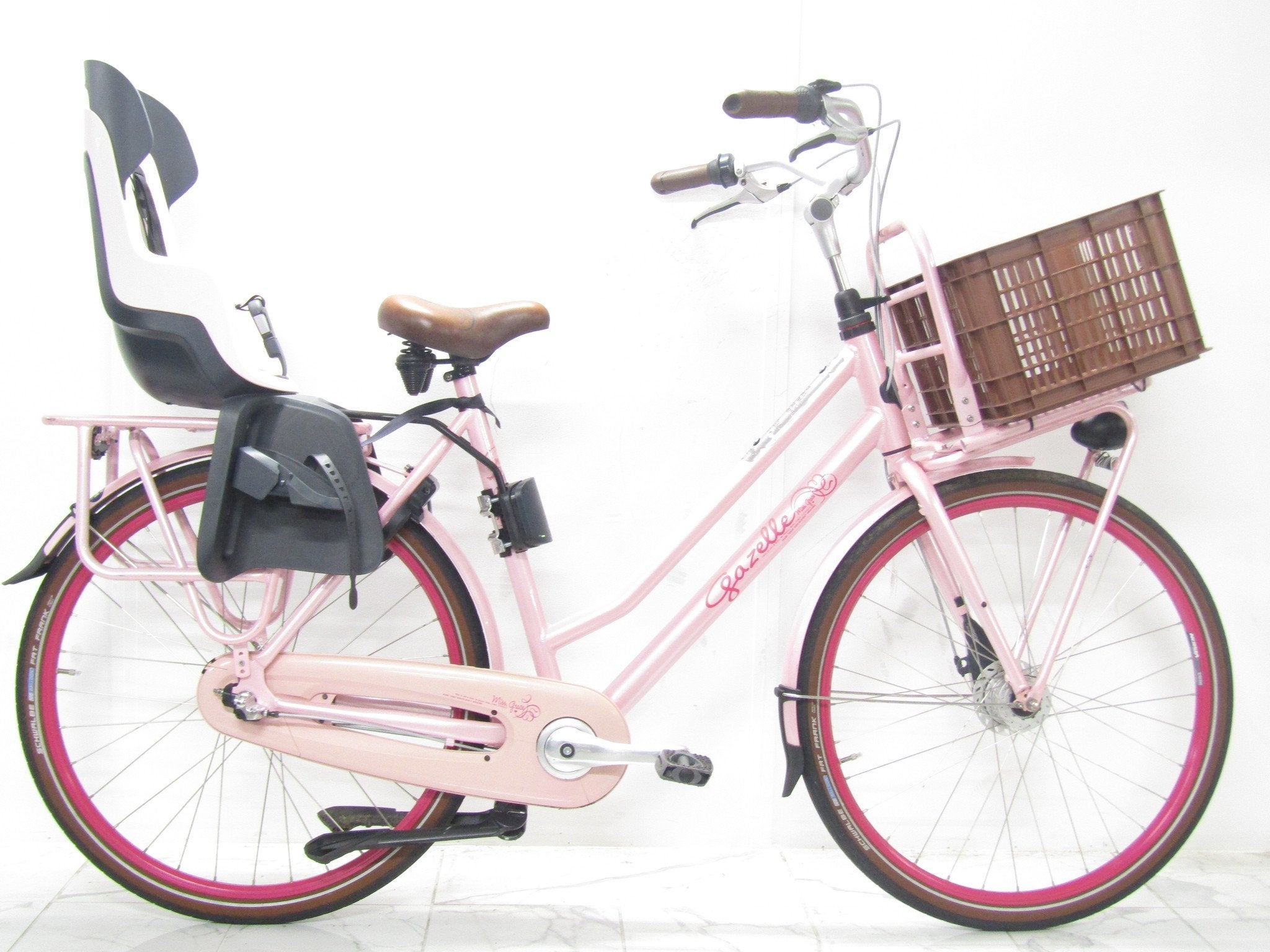 Gazelle Miss grace roze dames 59cm 28inch, 56 cm of meer, Gebruikt, Gazelle, Versnellingen