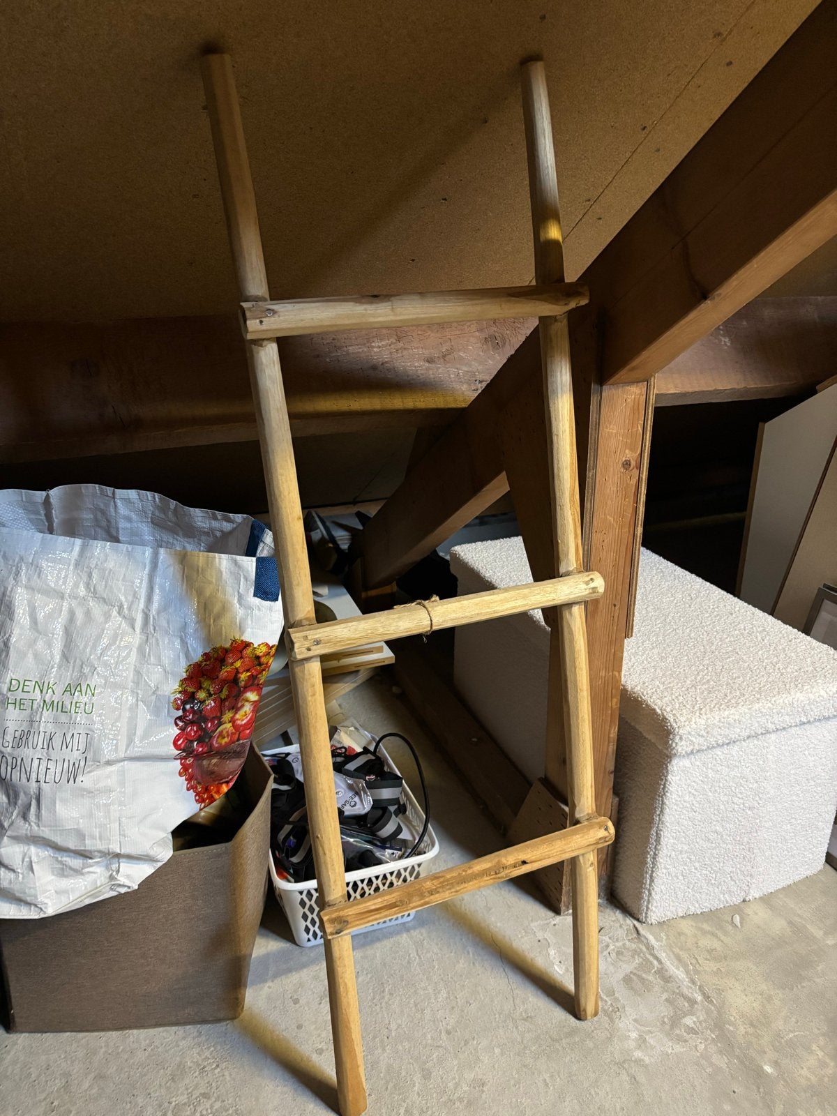 Decoratie ladder van hout, Ophalen, Hout, Gebruikt, Landelijk