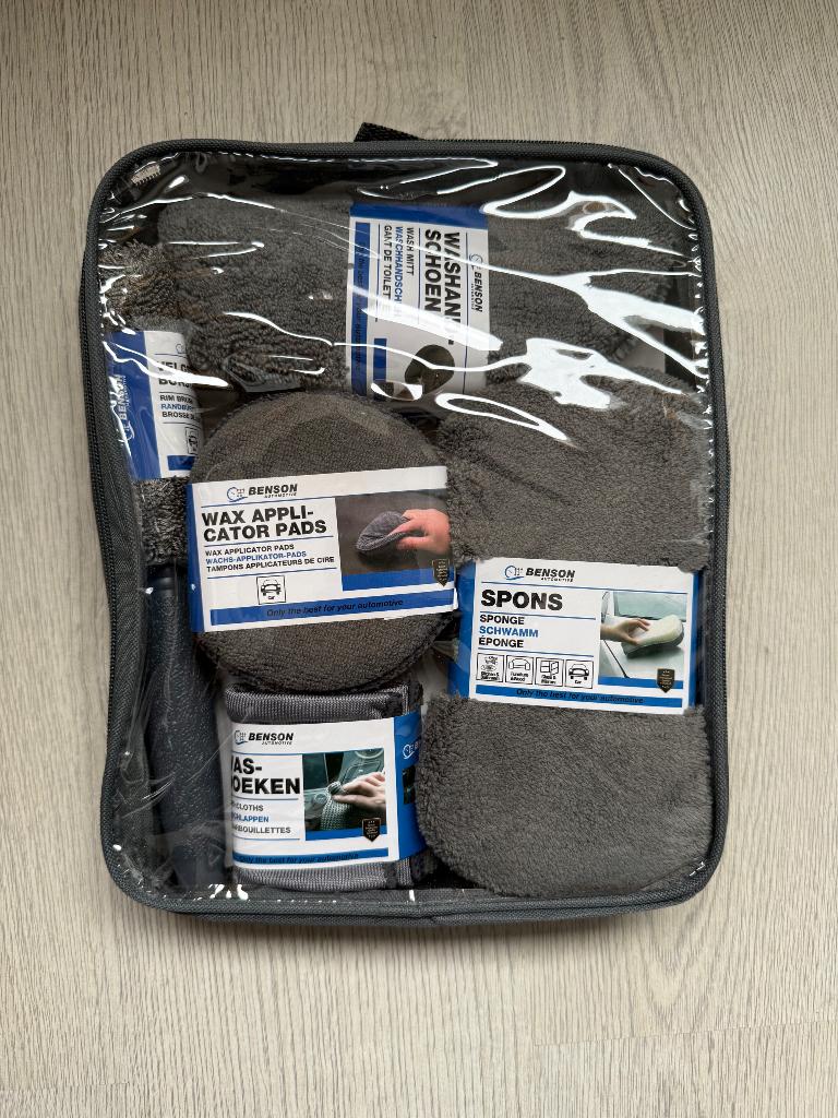Benson auto schoonmaak set - 9-delig microvezel - krasvrij, Ophalen