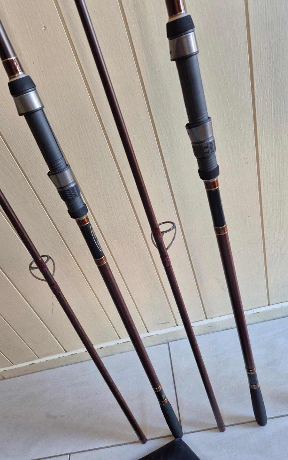 Shimano Beastmaster. 3x 12ft. fish playing+marker set. NIEUW, Watersport en Boten, Ophalen, 12ft, Shimano, Werphengel