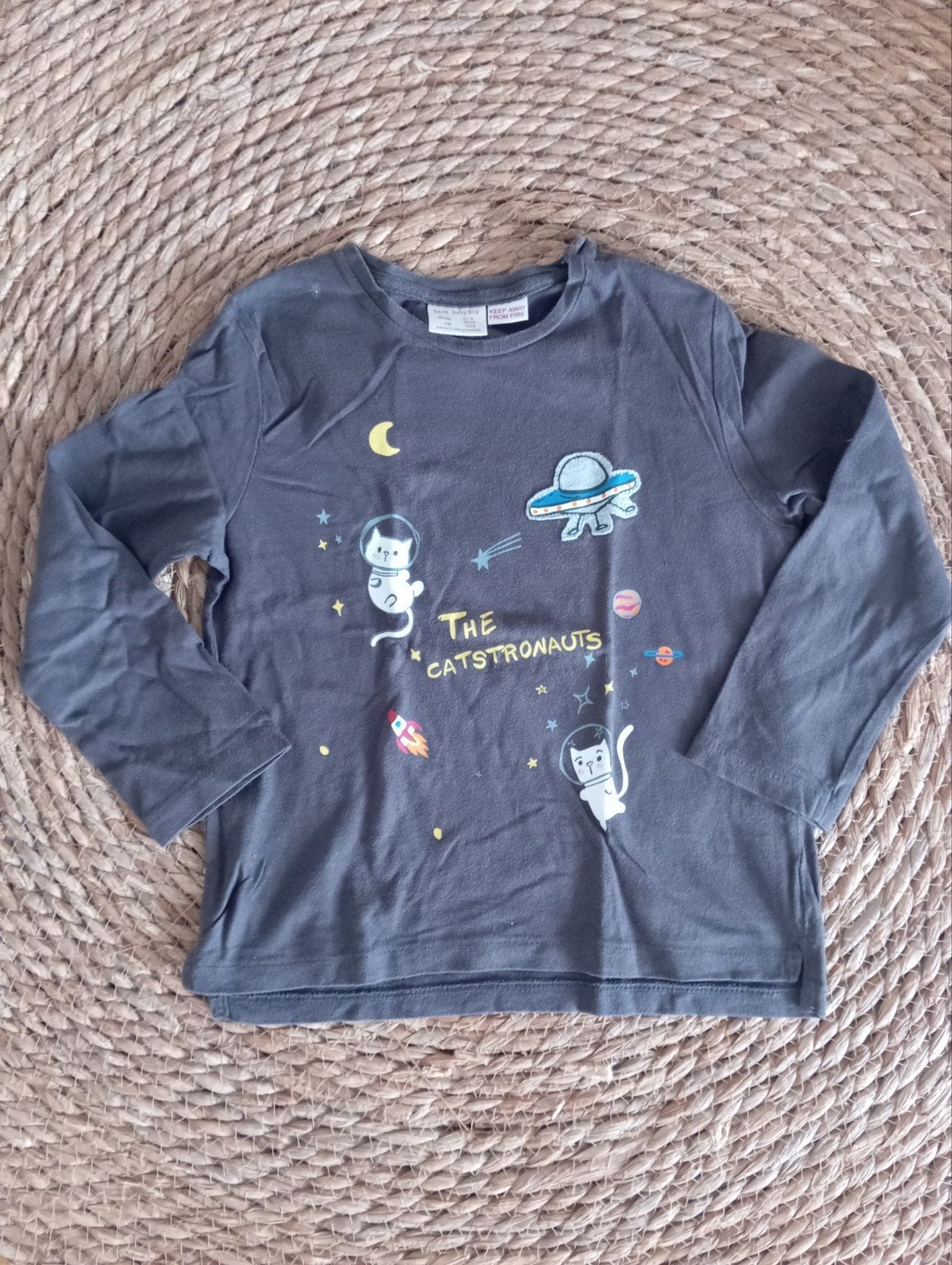 Zara Longsleeve 'The Catstronauts' - Maat 104, Ophalen of Verzenden, Zara, Jongen, Shirt of Longsleeve