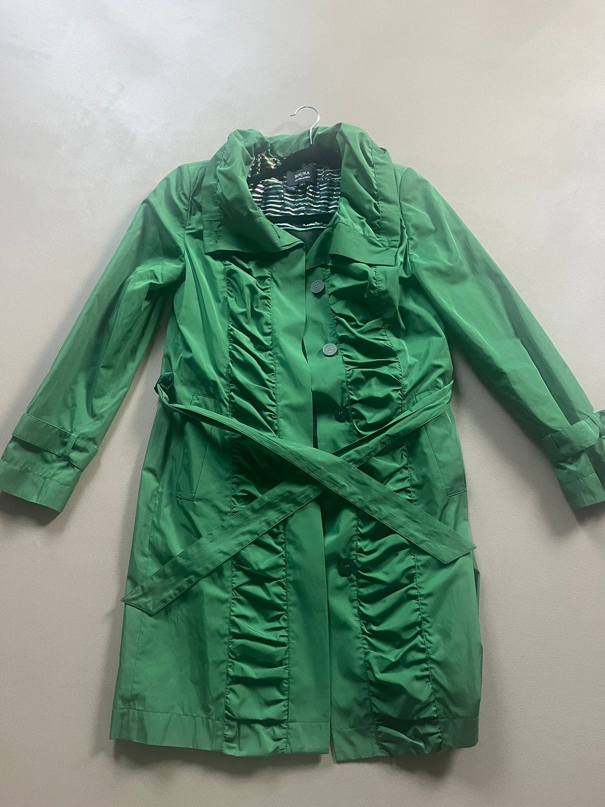 Claudia Strater trenchcoat, Ophalen of Verzenden, Zo goed als nieuw, Maat 38/40 (M), Groen