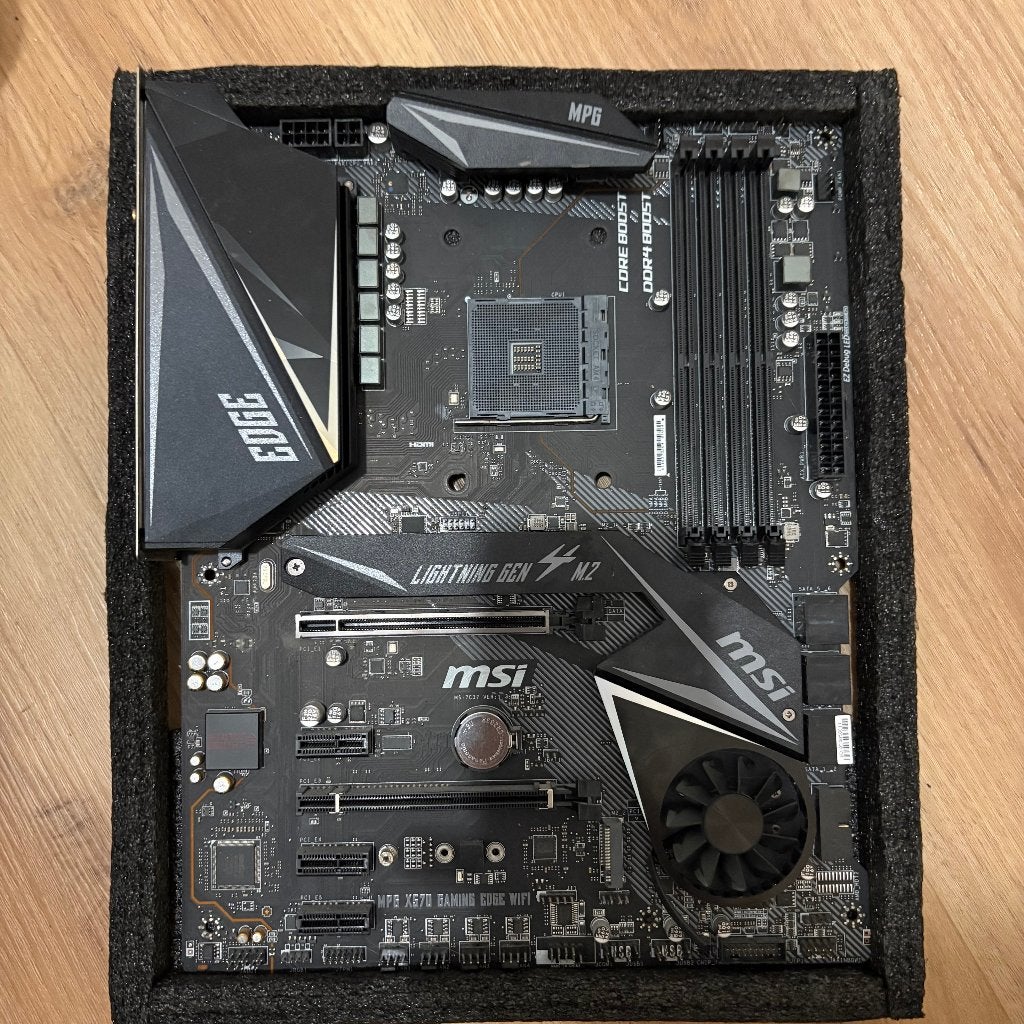 MSI X570 Gaming Edge, Computers en Software, Gebruikt, DDR4, Ophalen of Verzenden, Socket AM4