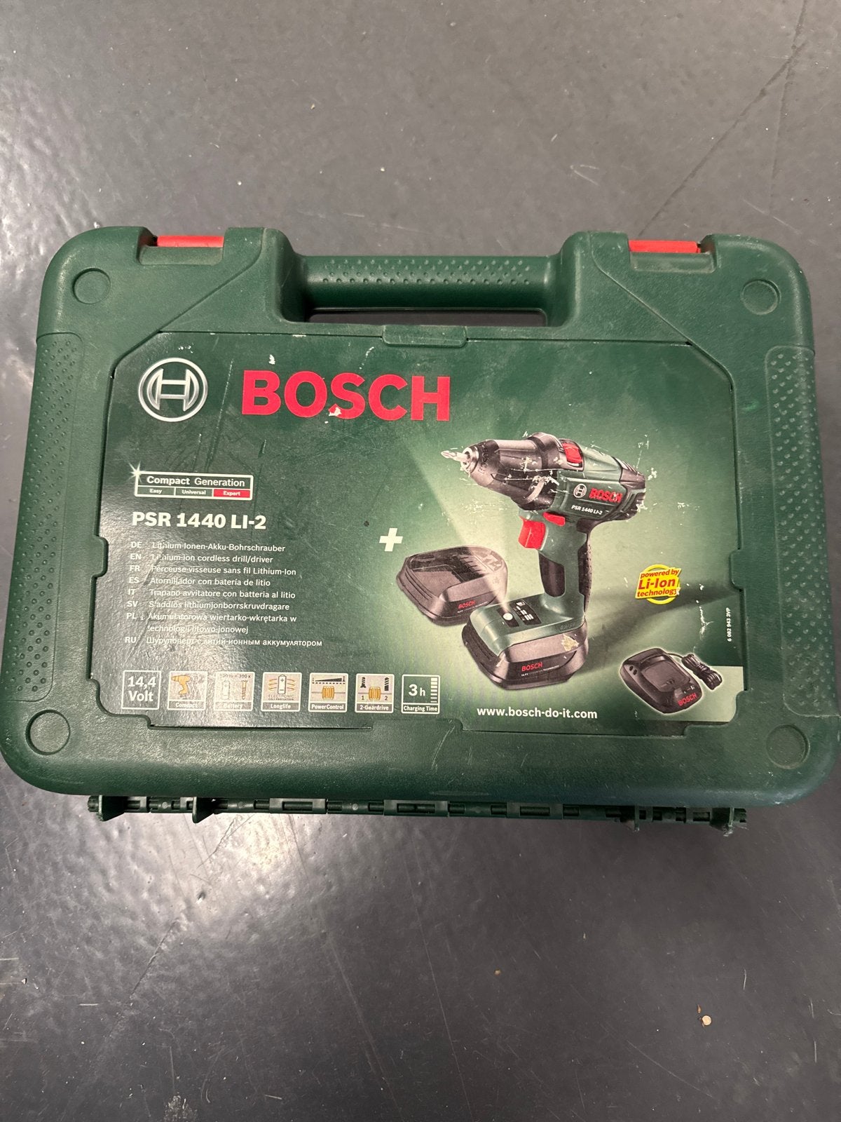 Bosch PSR 1440 Li-2 Accu's en Lader (zonder boormachine), Ophalen, Gebruikt, X, X