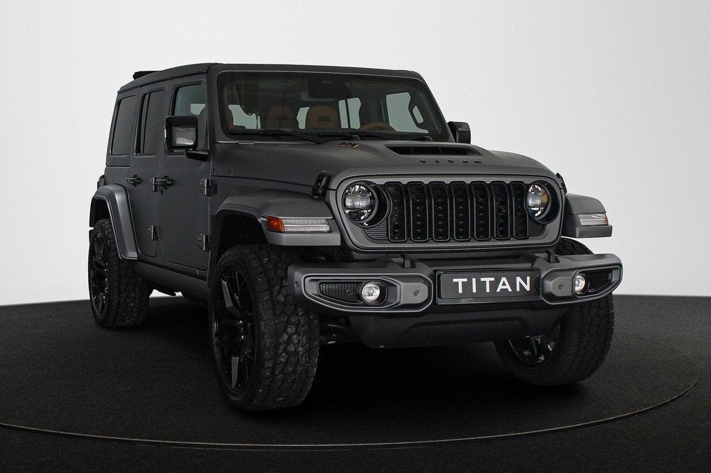 Jeep Wrangler 4xe 380pk TITAN, Auto's, Jeep, Automaat, Automatische klimaatregeling, 4 cilinders, Cabriolet