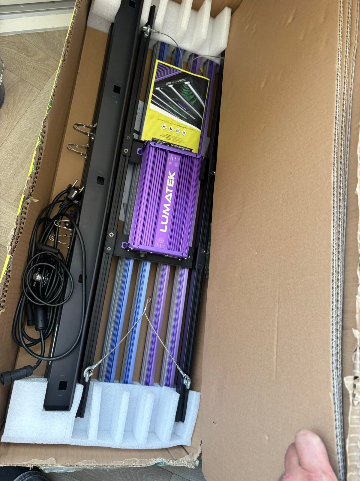 LUMATEK ZEUS 465W PRO COMPACT LED Kweeklamp, Tuin en Terras, Ophalen, Zo goed als nieuw, Kweeklamp