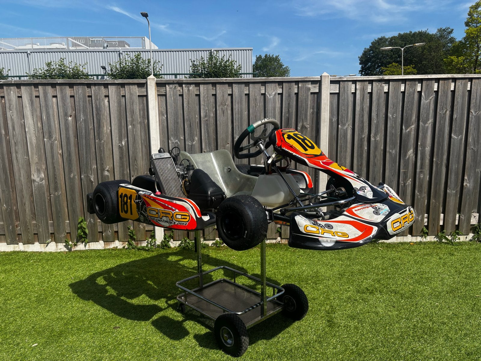 CRG Kart met Rotax Max Senior motor en extra onderdelen, Sport en Fitness, Karting, Ophalen, Gebruikt, Kart