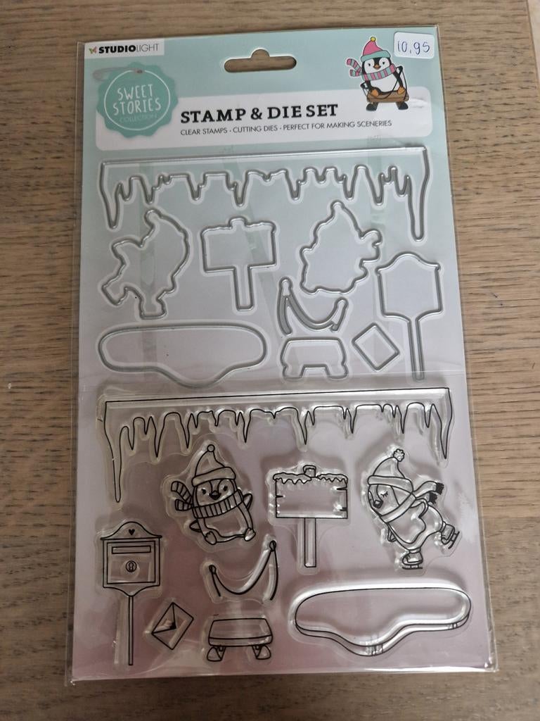 Studiolight Sweet Stories Stamp & Die Set SL-SS-SCD18 Nieuw, Ophalen of Verzenden, Nieuw, Clearstamp