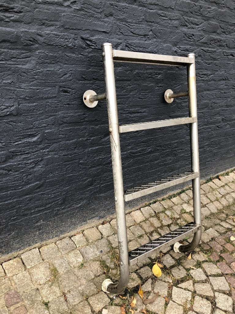 RVS zwembadtrap en zwembadleuning, Tuin en Terras, Zwembad-toebehoren, Ophalen, Gebruikt, Overige typen