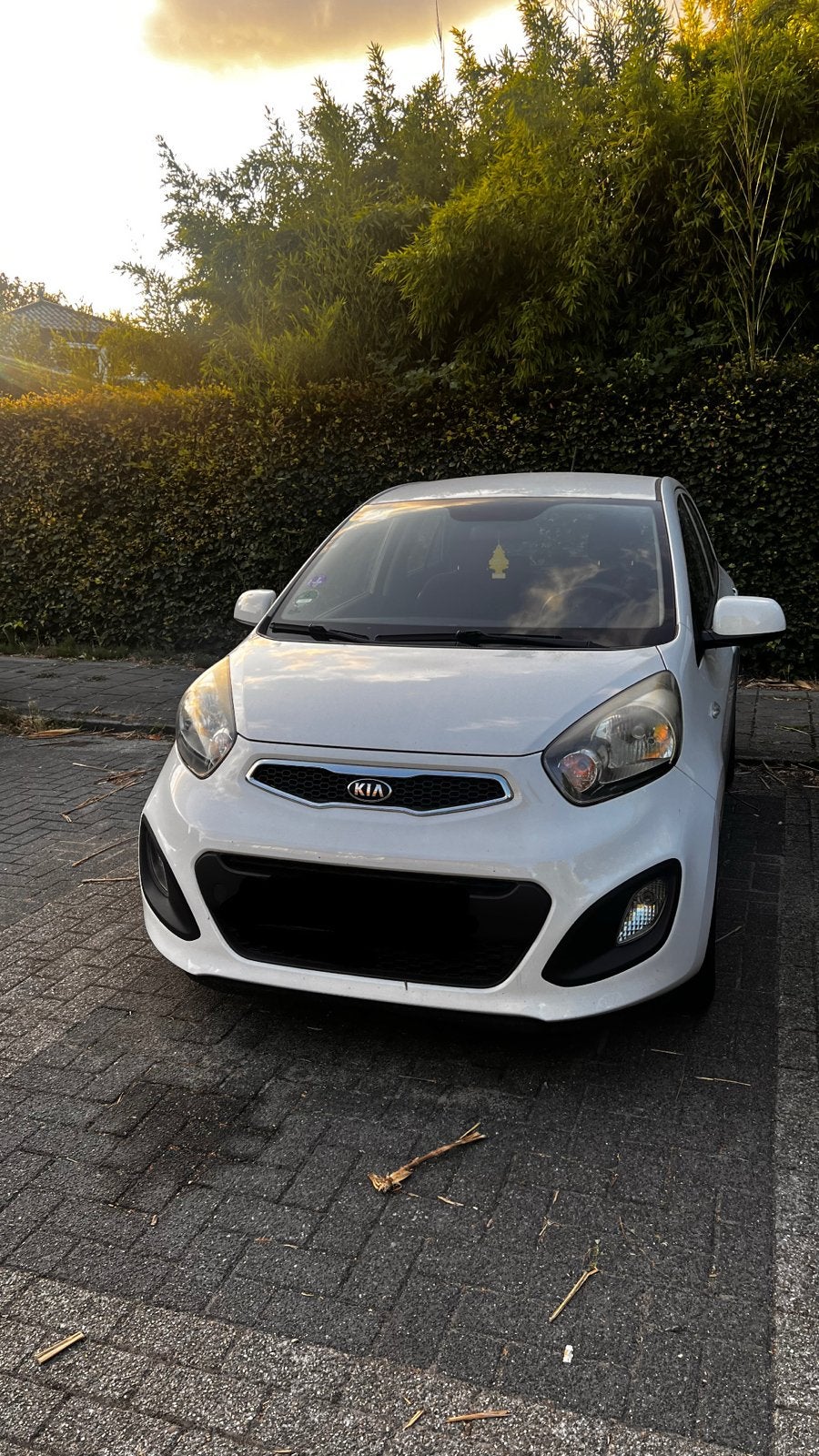 Kia Picanto 1.0 CVVT ISG – Comfort Pack | Airco + navi, Auto's, Voorwielaandrijving, Euro 5, Stof, Zwart