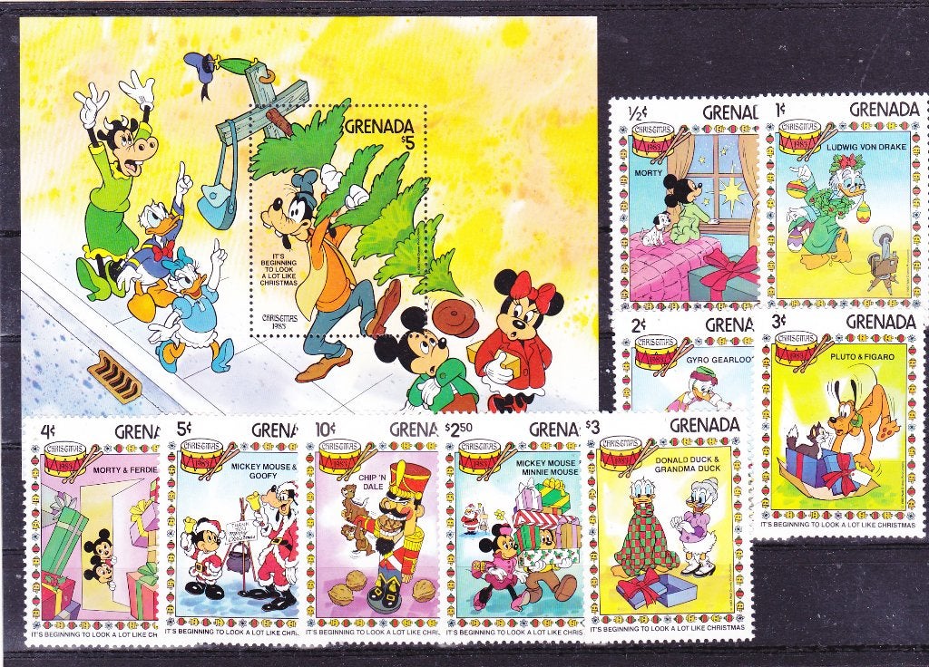 Disney Grenada Kerst 1983 (1266), Postzegels en Munten, Verzenden, Postfris, Overige thema's