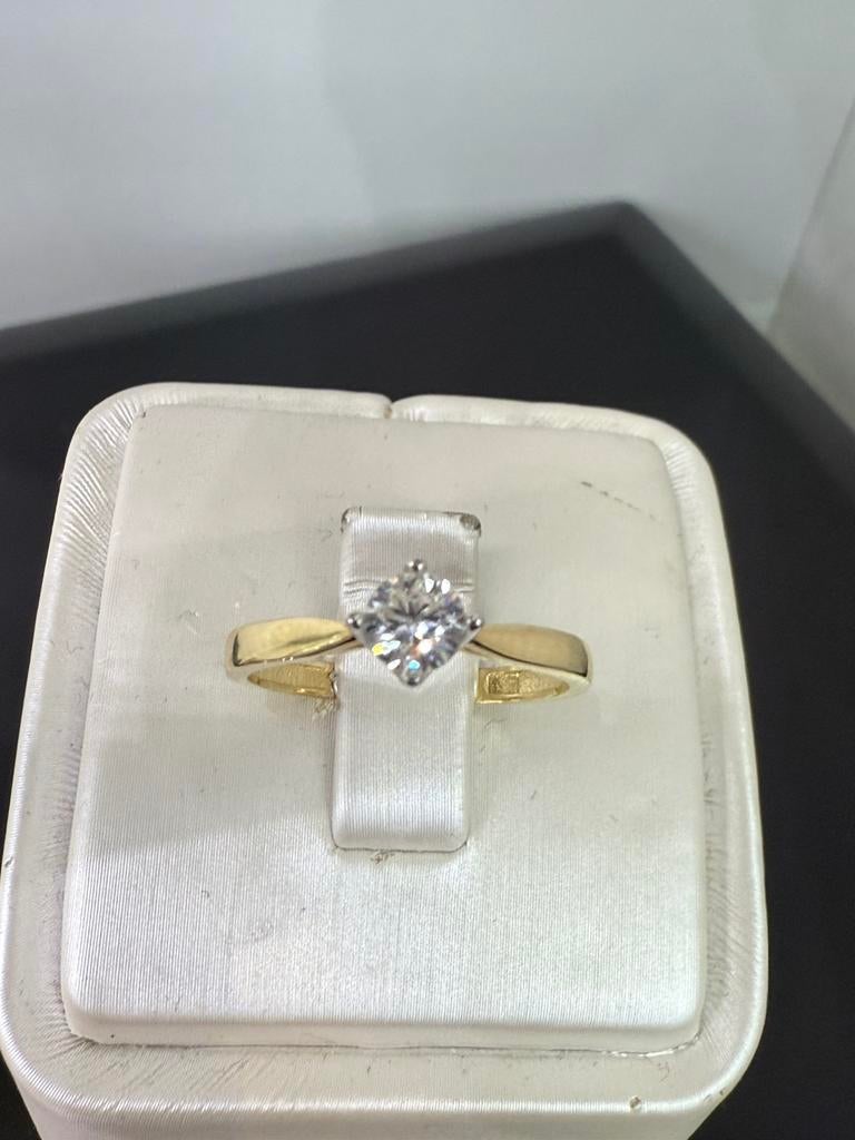 Prachtige 14 karaats gouden ring trouwring / verlovingsring, Sieraden, Tassen en Uiterlijk, Ringen, Nieuw, Ophalen of Verzenden
