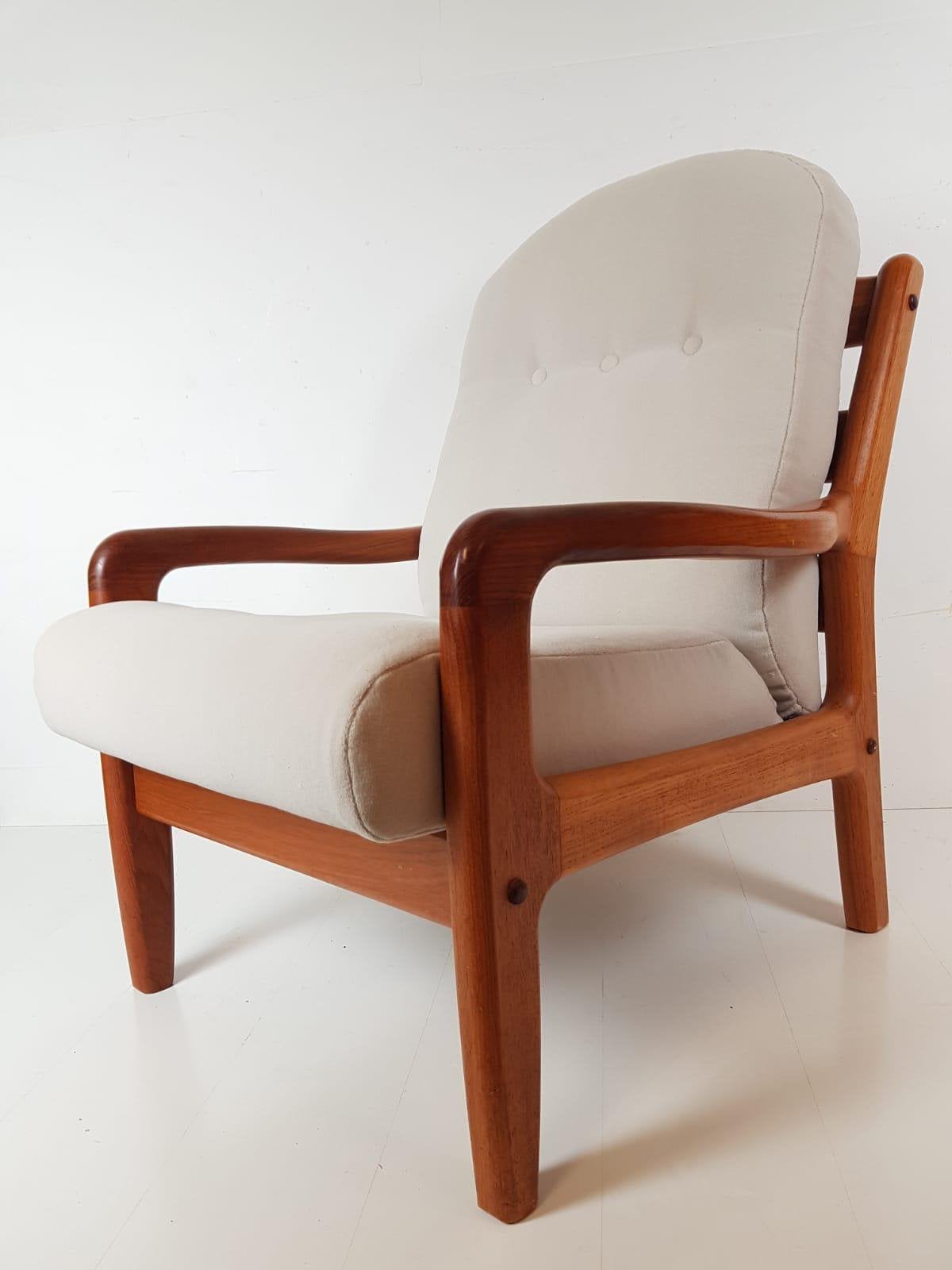 Vintage fauteuil teakhout dyrlund, Modern vintage, ., Dyrlund, Ophalen of Verzenden