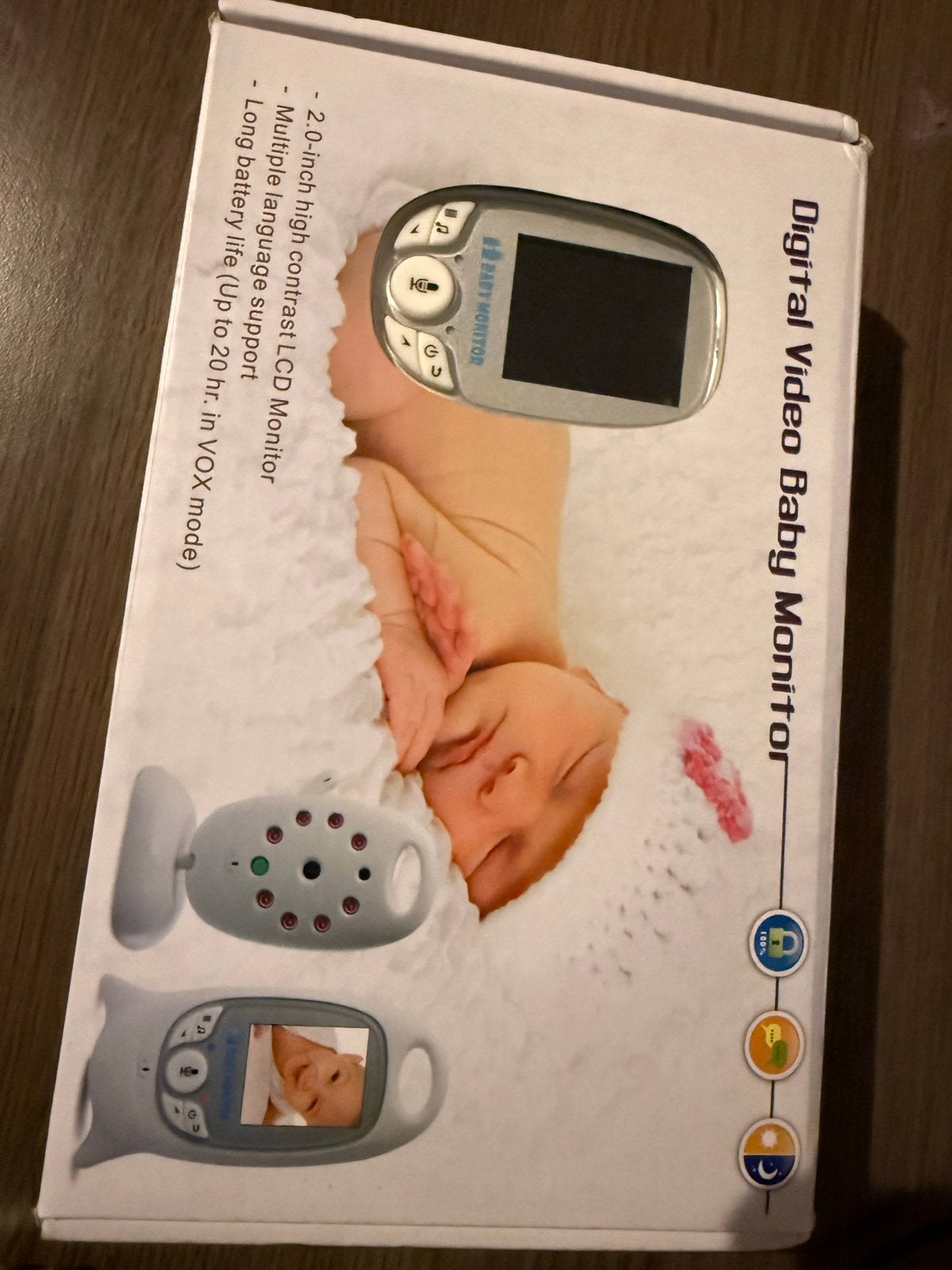 Digitale Video Babyfoon met Camera en Terugspreekfunctie, Kinderen en Baby's, Babyfoons, Ophalen, Zo goed als nieuw, 100 tot 250 meter