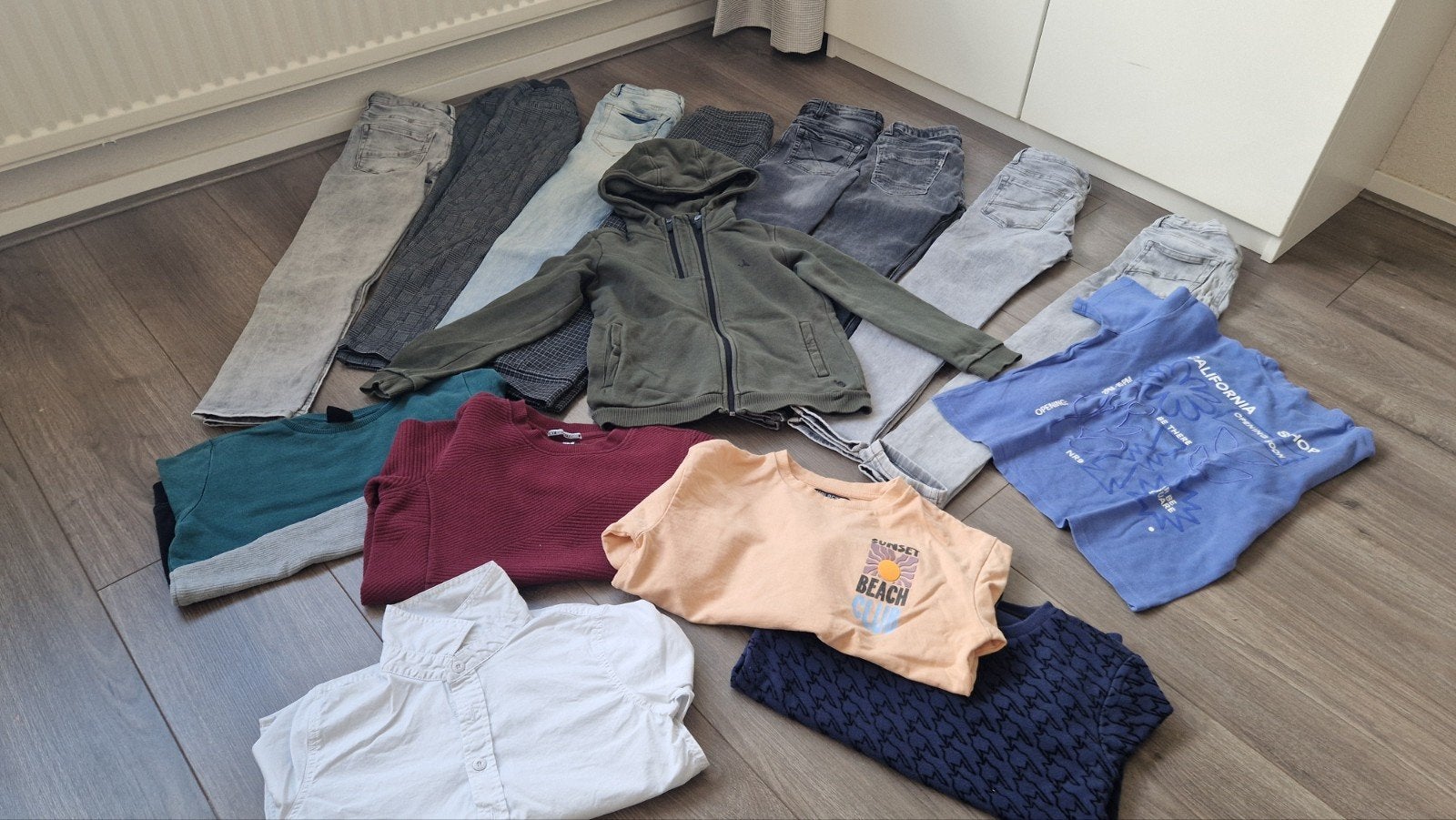 Grote kleding set Shoeby Jill & Mitch maat 134/140, Ophalen of Verzenden, Gebruikt, Shoeby Jill & Mitch, Jongen